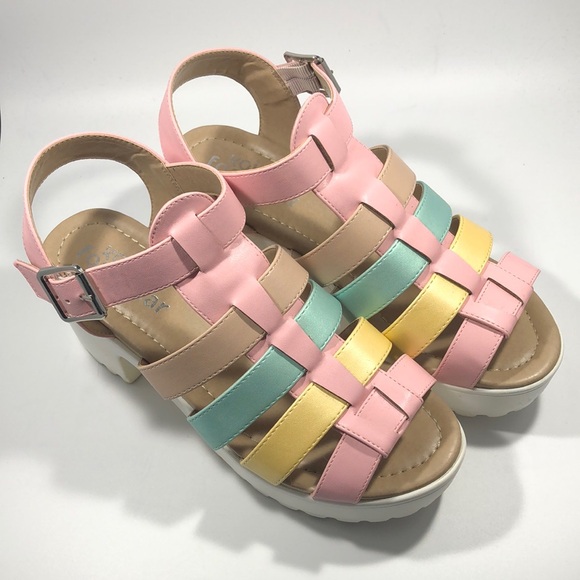 Koi Footwear platform sandals, size 38 - Picture 1 of 4